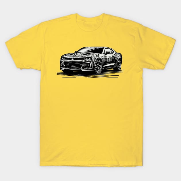 Chevy Camaro T-Shirt by Vehicles-Art